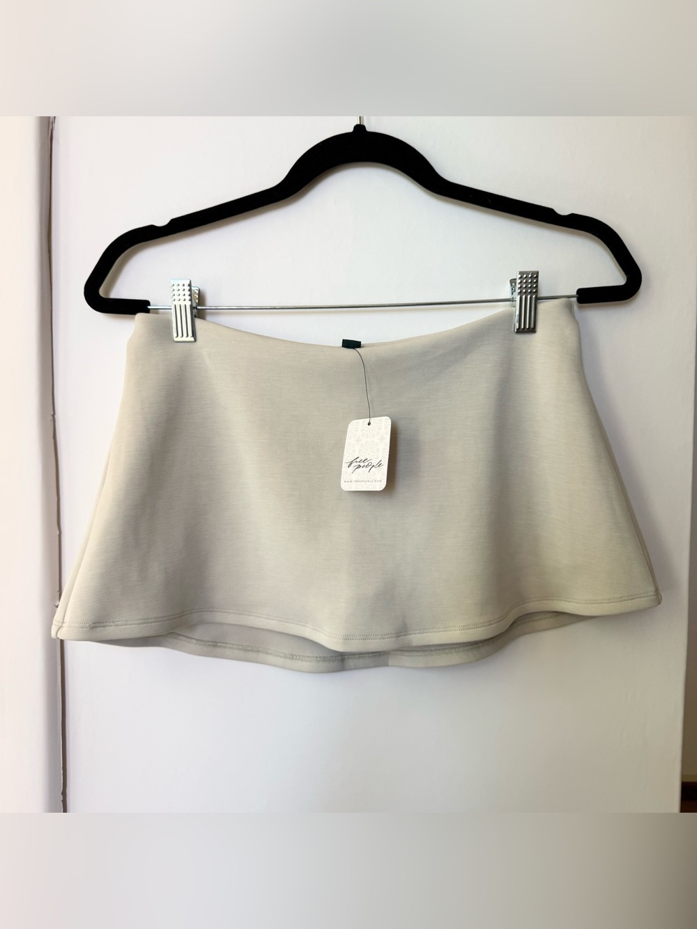 NWT Geel Aria Micro Mini Skirt Stone Cream Small - Picture 14 of 16